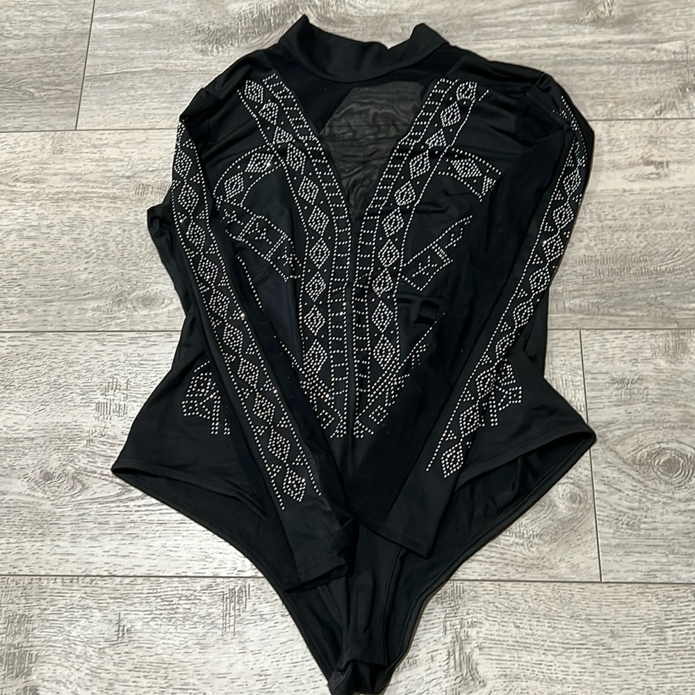 Long Sleeve Sparkle Bodysuit